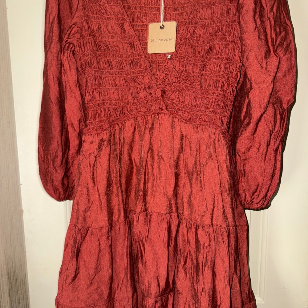 Blu Pepper Women's Rust dress  BNWT